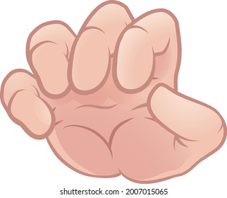 An Illustration Of A Monster Claw Cartoon Hand 