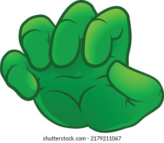 An illustration of a monster claw cartoon hand 