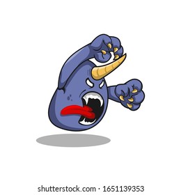 illustration of monster design vector