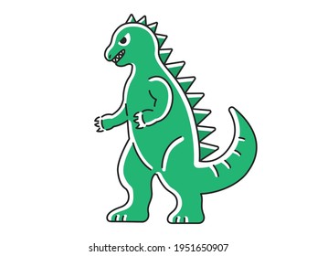 Ilustración de una figura monstruosa.