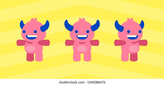 Illustration of a monster flat profile full face