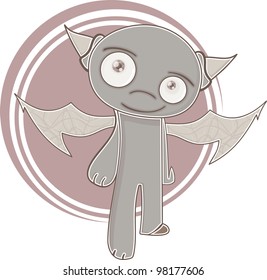 Illustration of a monster funny