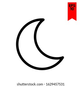 illustration of moon in icon