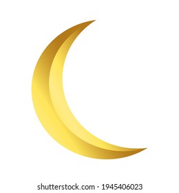 illustration of a moon in a transparent background