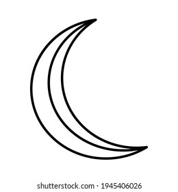 illustration of a moon in a transparent background