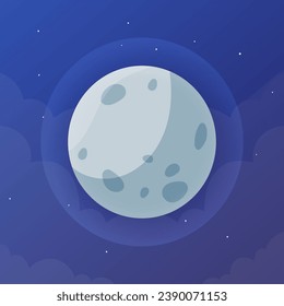 Illustration Moon vector. Vector eps 10