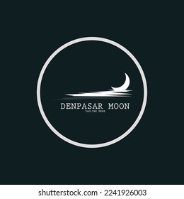 illustration moonlight vector for design