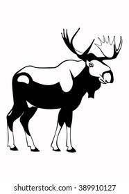 Illustration of the moose.