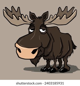 Illustration of Moose in vector