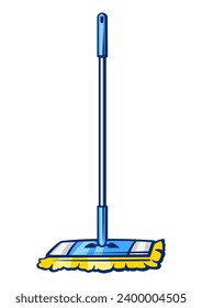 Illustration of mop. Housekeeping cleaning item for service and advertising.