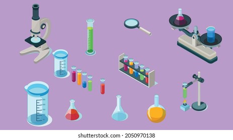 
Illustration of more laborati Element vector desighn