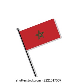 Illustration of Morocco flag Template