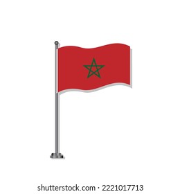 Illustration of Morocco flag Template