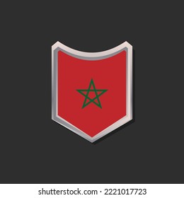 Illustration of Morocco flag Template