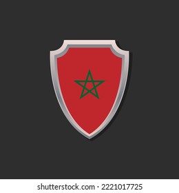 Illustration of Morocco flag Template