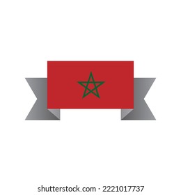 Illustration of Morocco flag Template