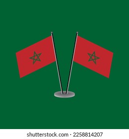 Illustration of Morocco flag Template