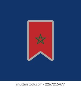 Illustration of Morocco flag Template