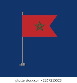 Illustration of Morocco flag Template
