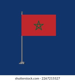 Illustration of Morocco flag Template