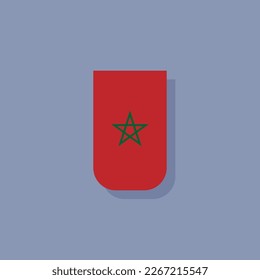 Illustration of Morocco flag Template