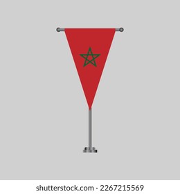 Illustration of Morocco flag Template