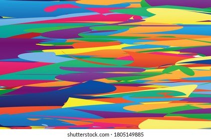 patrón mosaico de ilustración líneas multicolores brillantes
