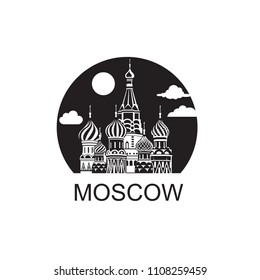 illustration of Moscow Saint Basil Cathedral in Red square