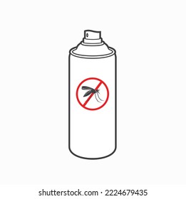 illustration of mosquito repellent, vector art.