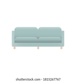 Illustration von Moos-grünem Sofa