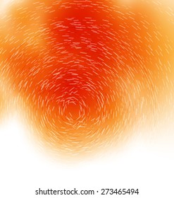 Illustration Motion Orange Abstract Background, Copy Space for Your Text - Vector
