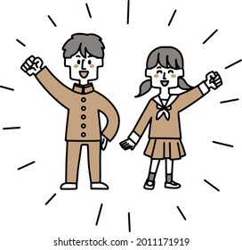 Ilustración de un estudiante motivado