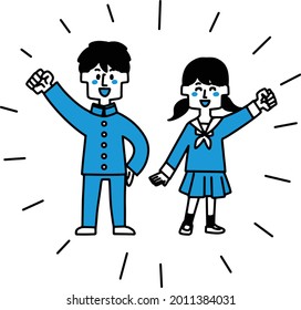 Illustration of a motivated student