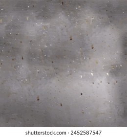 Illustration of a mottled and dirty concrete or steel surface, seamless, material