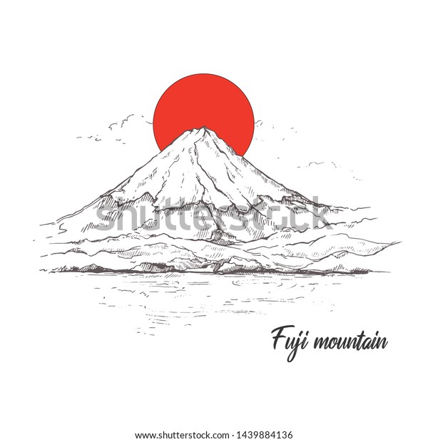 Featured image of post Japan Mt Fuji Drawing Fuji pen and ink drawing by yamashita kiyoshi japan 1957