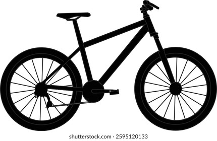 The Illustration of the Mountain bicycle.