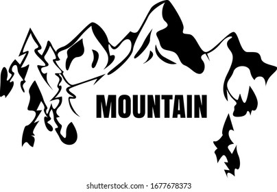 Illustration der Bergflaeche