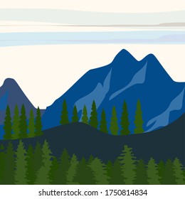 Large Number Mountains Vast Landscapes Touching Stock Vector (Royalty ...