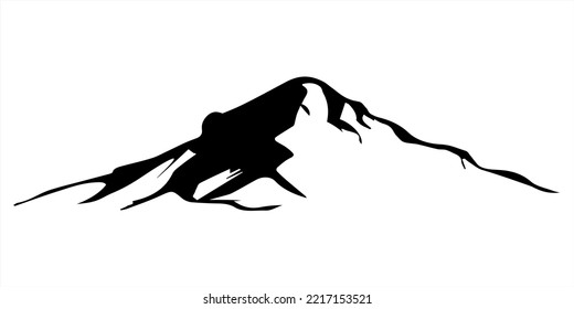 illustration of a mountain landscape