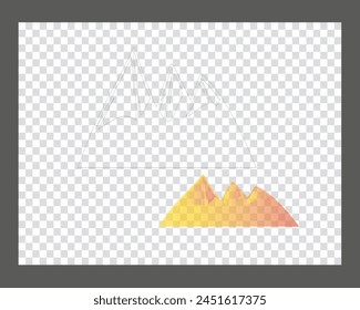 illustration of a mountain landscape