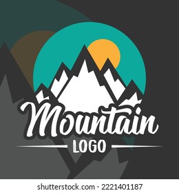 The Illustration of Mountain Logo