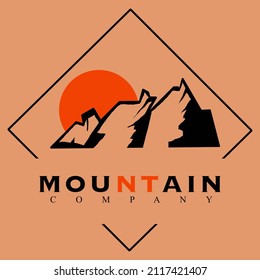 Illustration of mountain, outdoor adventure. Vector graphics for t shirts and other uses, shop logos