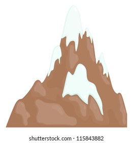 Illustration of a mountain range. eps10