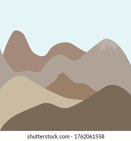 

illustration of mountain silhouettes of different colours 
