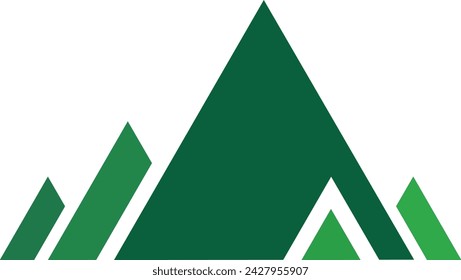 Illustration of mountains for logo