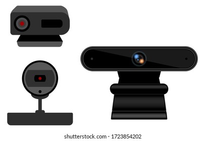 Illustration einer Webcam mit montiertem Muster