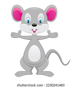 Illustration of a mouse cartoon