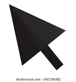 Illustration of mouse cursor for technology and education, simple illustration.