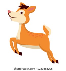 Illustration of mouse deer running