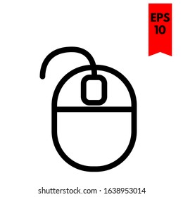 illustration of mouse flat icon